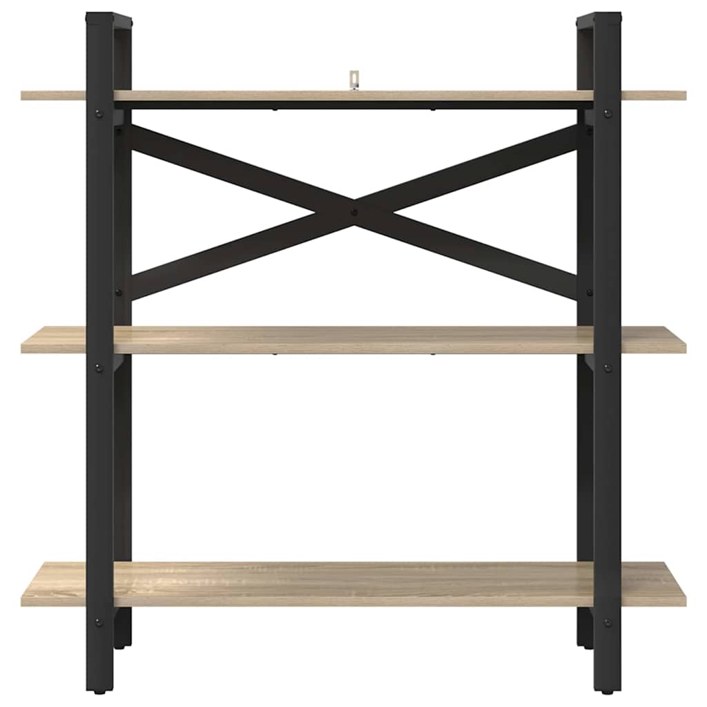 vidaXL Ράφι Βιβλίων Δρύς Sonoma 100 x 33,5 x 102 εκ Επεξεργασμένο ξύλο