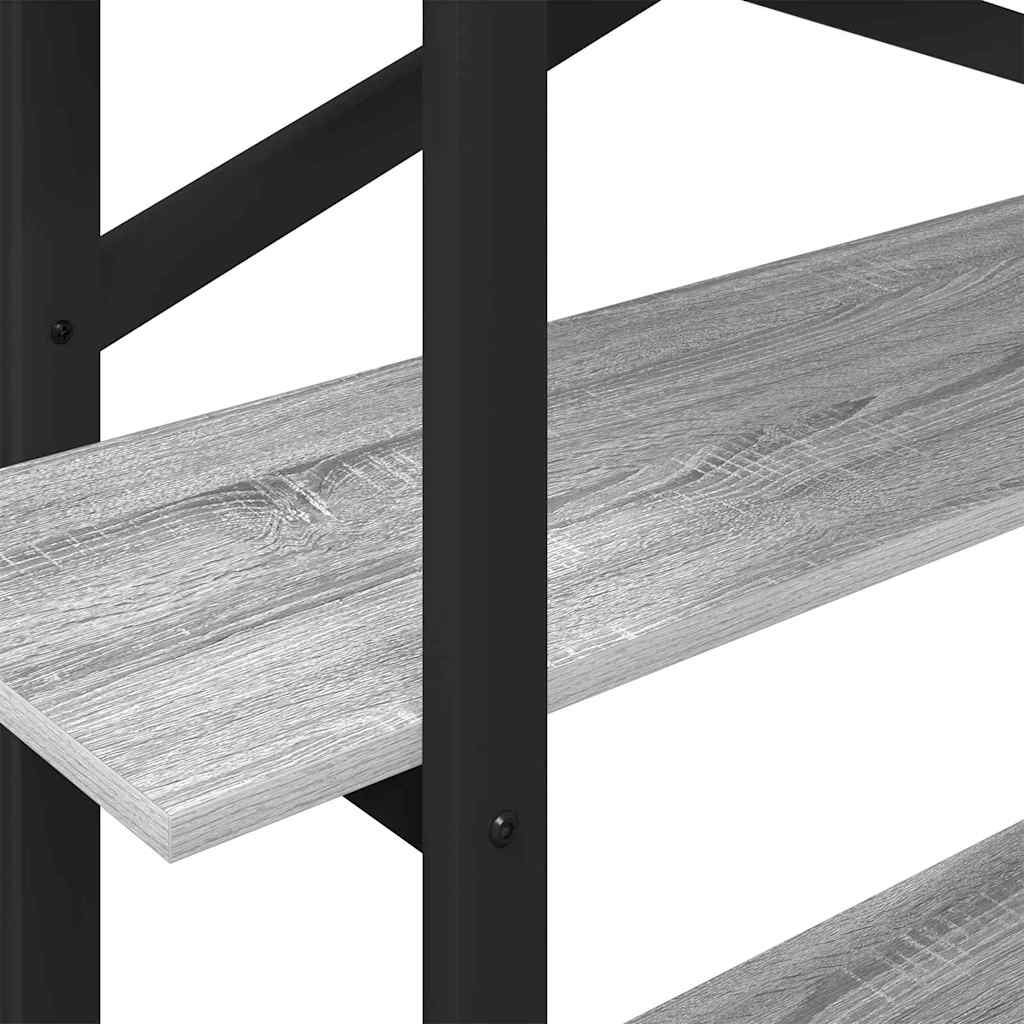 vidaXL Ράφι Βιβλίων Γκρίζο Σονομα 100 x 33,5 x 102 εκ