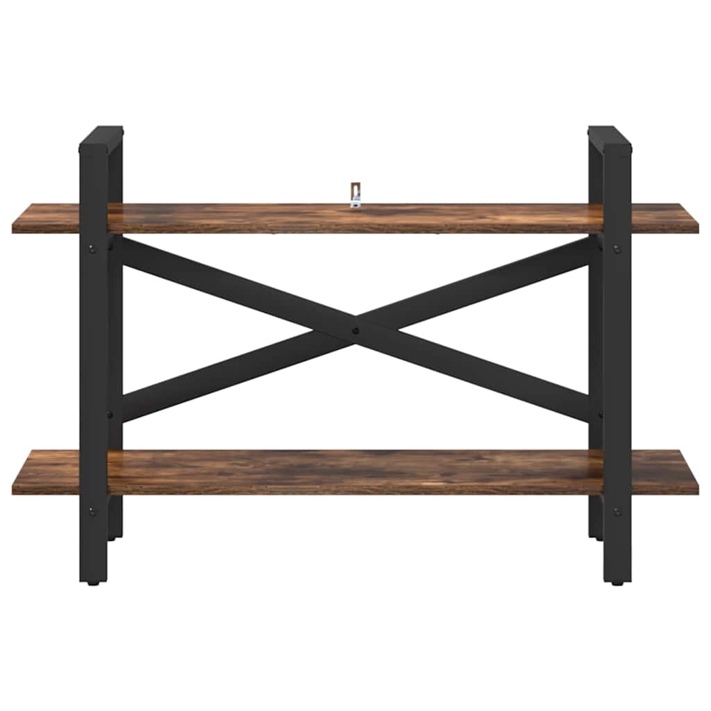 vidaXL Ράφι Βιβλίων Καπνιστό Δρύς 100 x 33,5 x 64 εκ