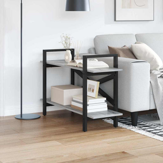 vidaXL Ράφι Βιβλίων Γκρίζο Σονομα 100 x 33,5 x 64 εκ