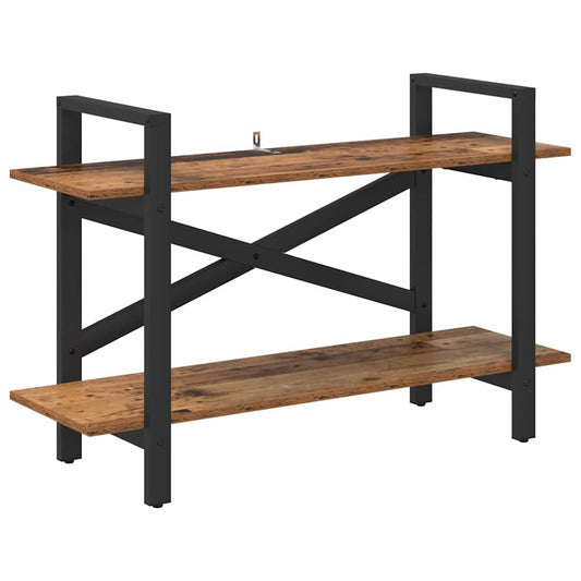 vidaXL Ράφι Βιβλίων Παλιό Ξύλο 100 x 33,5 x 64 εκ Επεξεργασμένο ξύλο