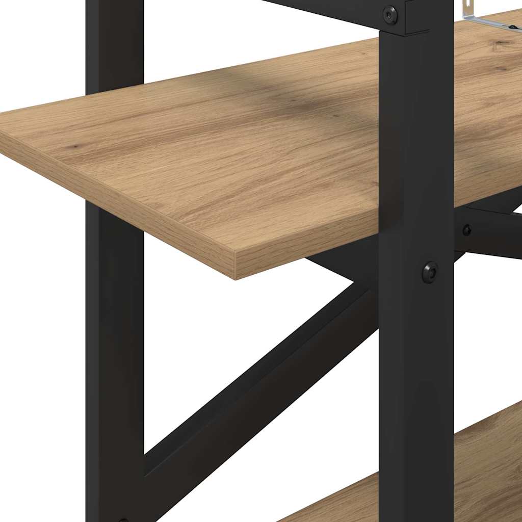 vidaXL Ράφι Βιβλίων Artisan Oak 100 x 33,5 x 64 εκ Επεξεργασμένο ξύλο