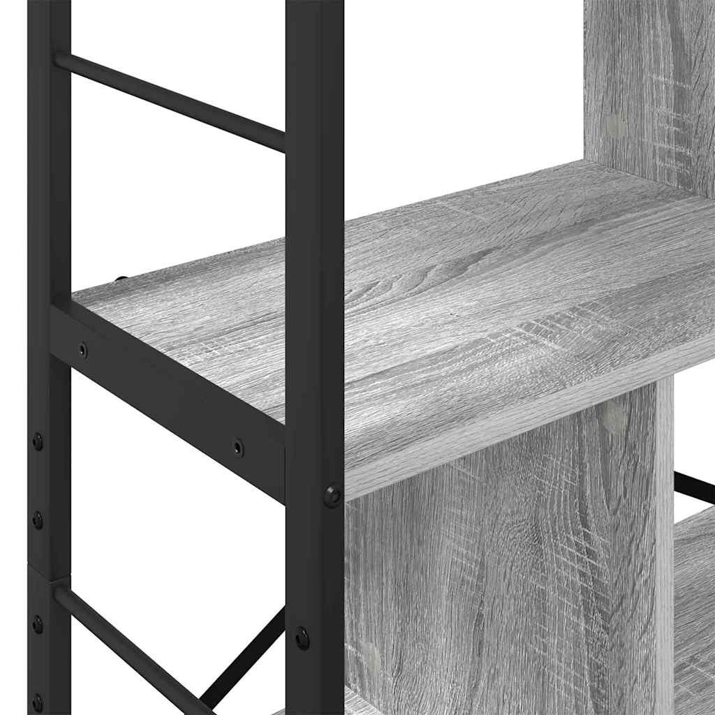 vidaXL Ράφι Βιβλίων Γκρίζο Σονομα 75 x 30 x 123,5 εκ.