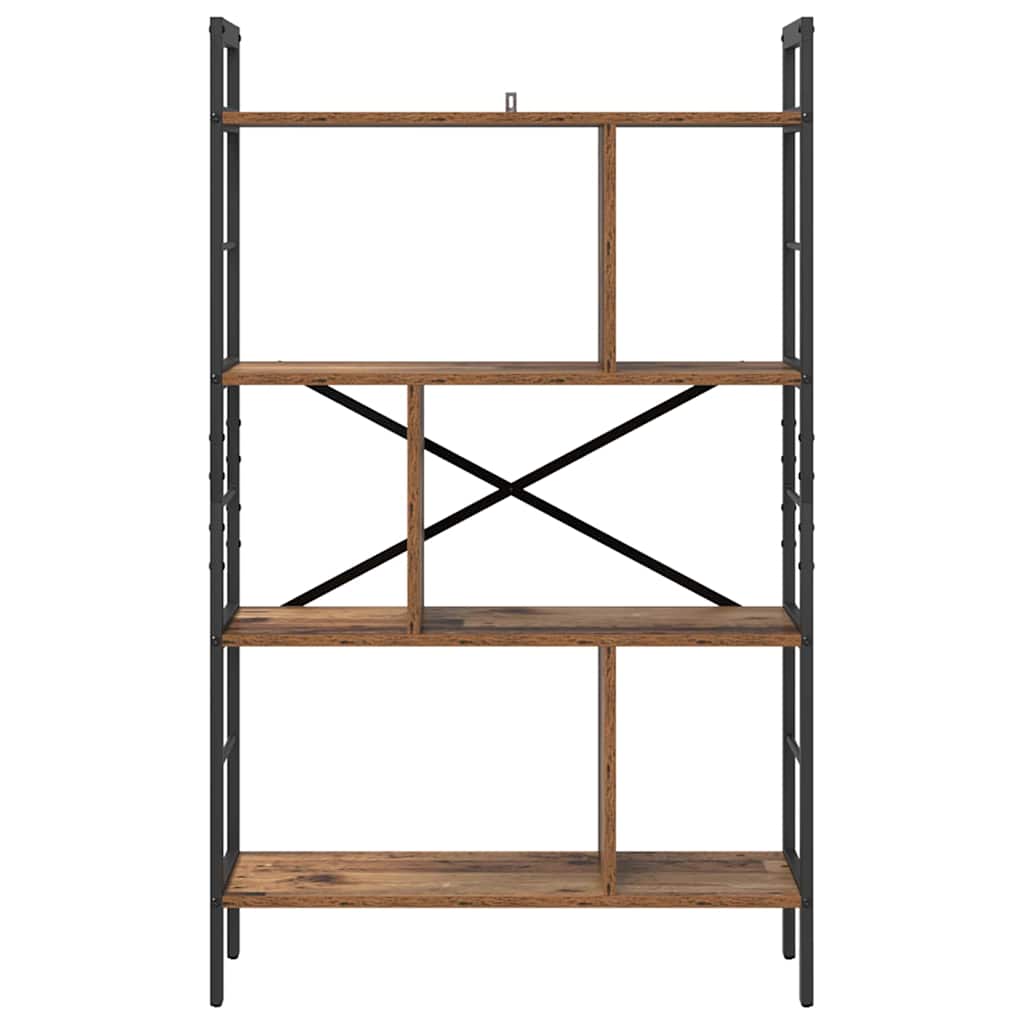 vidaXL Ράφι Βιβλίων Παλιό Ξύλο 75 x 30 x 123,5 εκ. Επεξεργασμένο ξύλο