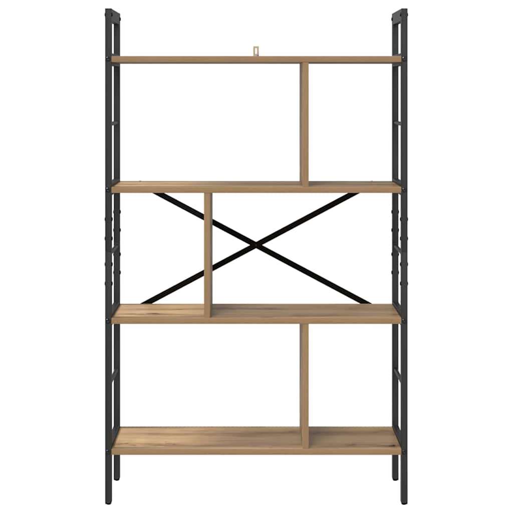 vidaXL Ράφι Βιβλίων Artisan Oak 75 x 30 x 123,5 εκ. Επεξεργασμένο ξύλο