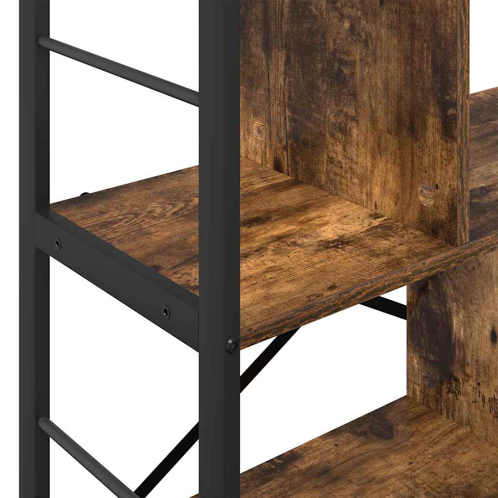 vidaXL Ράφι Βιβλίων Καπνιστό Δρύς 75 x 30 x 91 εκ. Επεξεργασμένο ξύλο