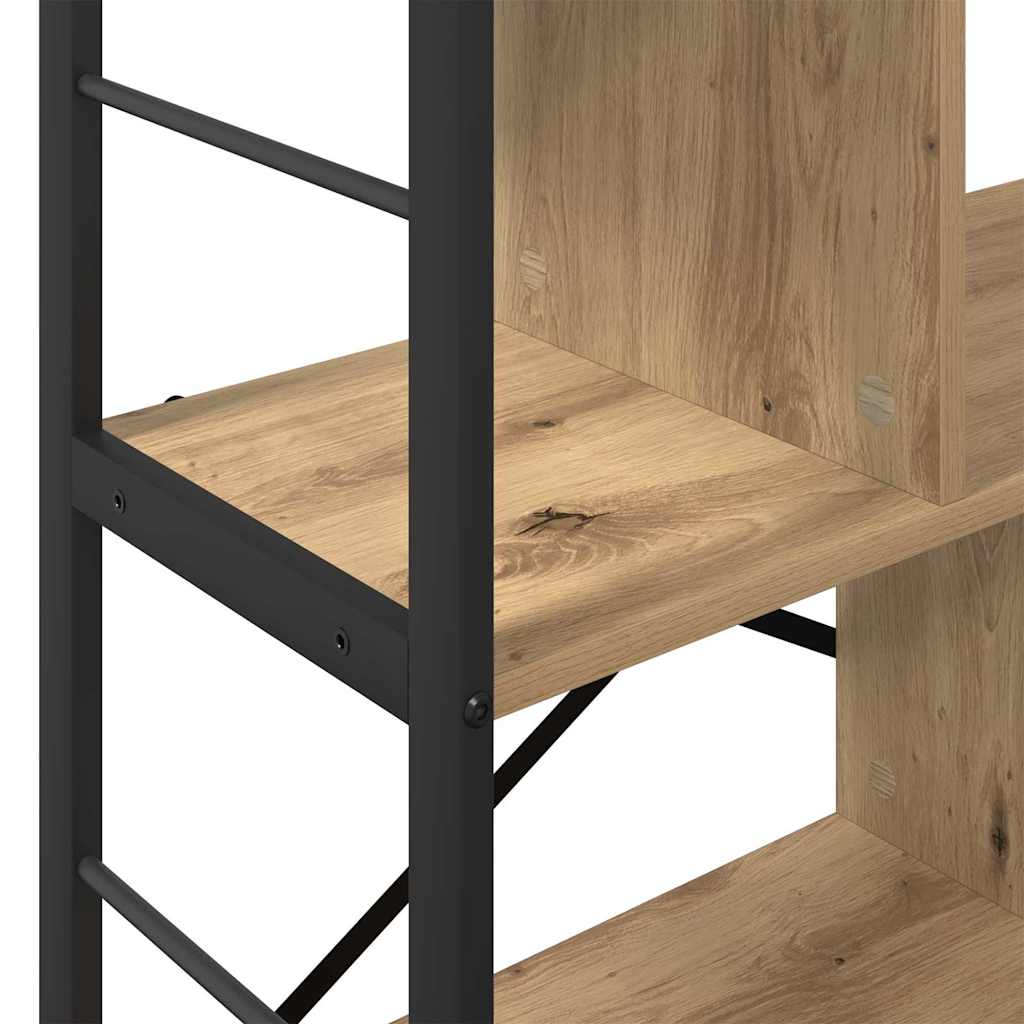 vidaXL Ράφι Βιβλίων Artisan Oak 75 x 30 x 91 εκ. Επεξεργασμένο ξύλο