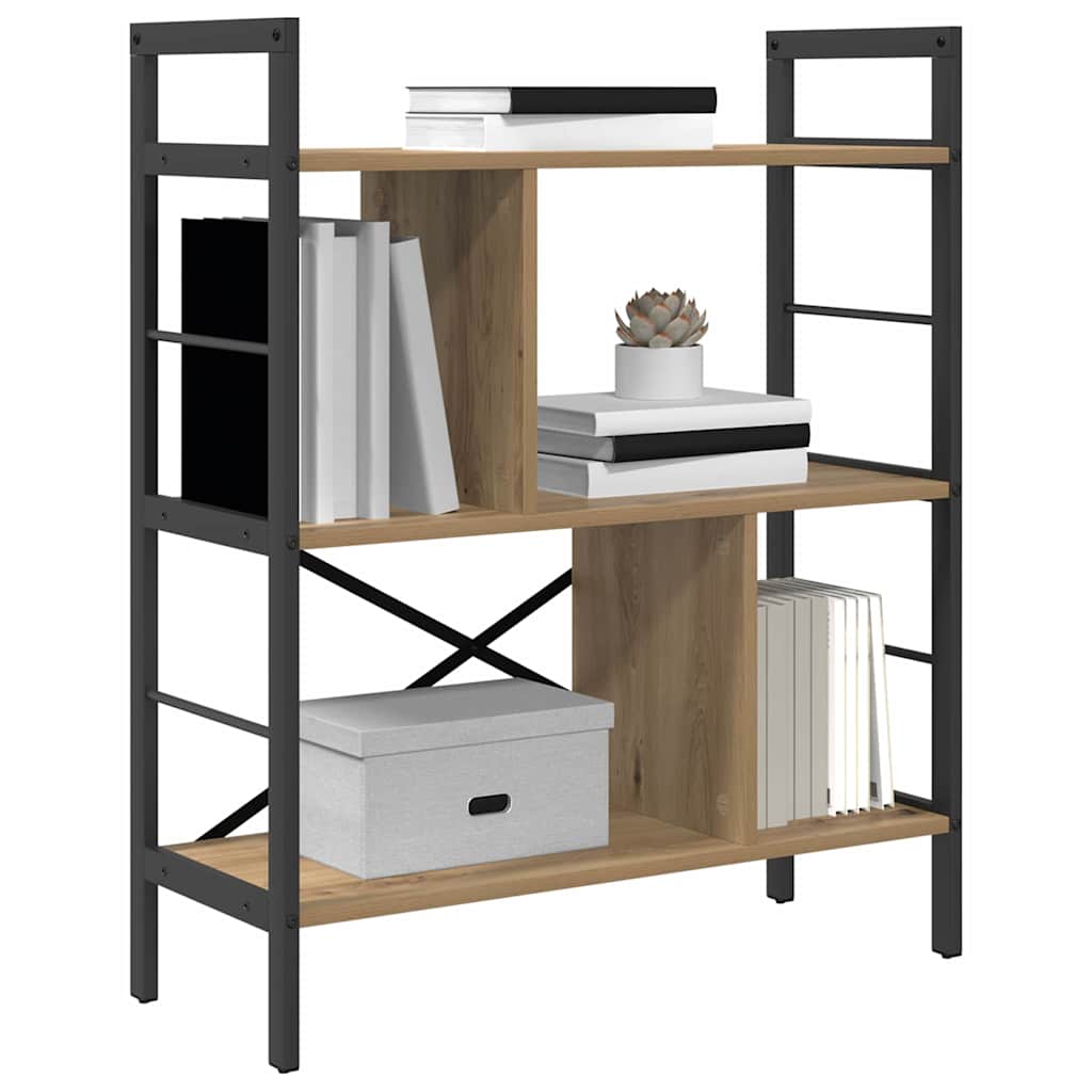 vidaXL Ράφι Βιβλίων Artisan Oak 75 x 30 x 91 εκ. Επεξεργασμένο ξύλο