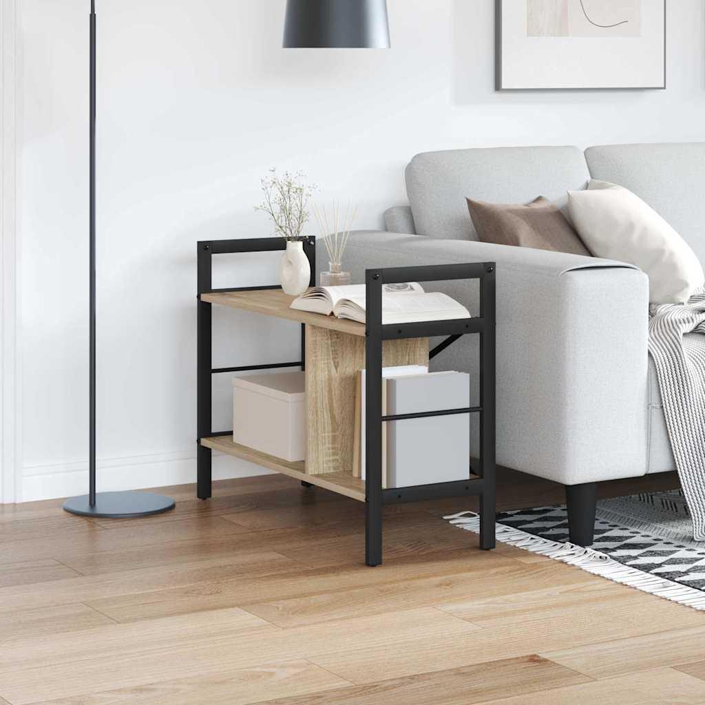 vidaXL Ράφι Βιβλίων Δρύς Sonoma 75 x 30 x 58,5 εκ. Επεξεργασμένο ξύλο