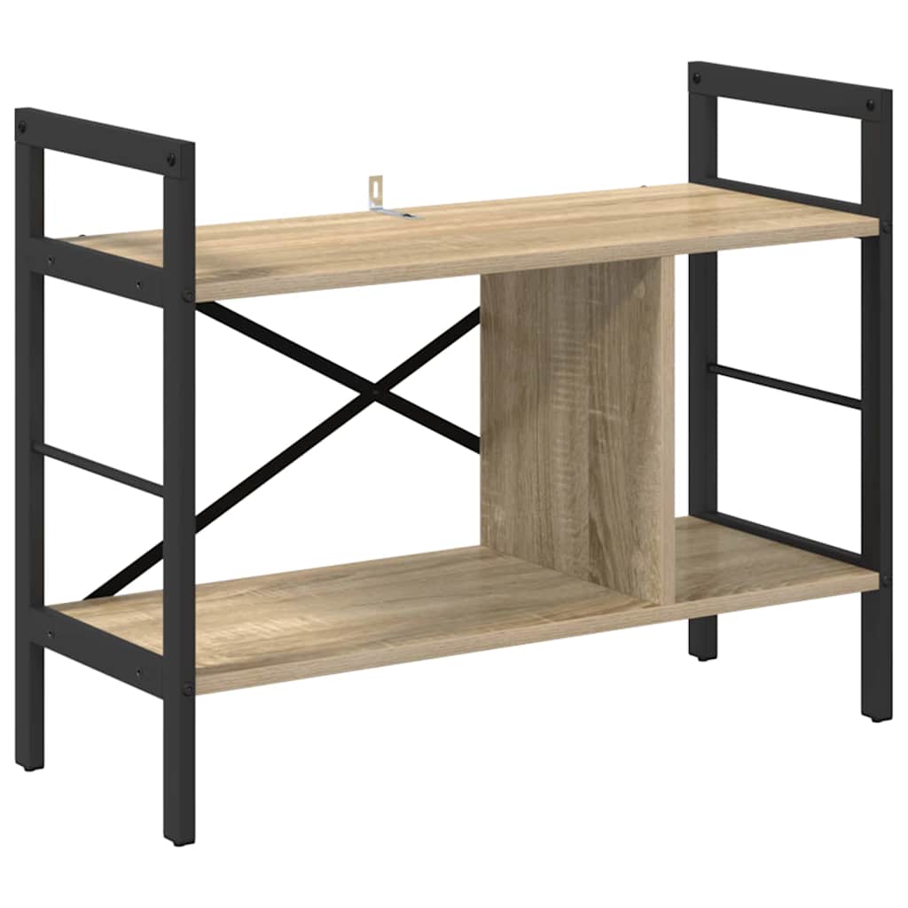 vidaXL Ράφι Βιβλίων Δρύς Sonoma 75 x 30 x 58,5 εκ. Επεξεργασμένο ξύλο