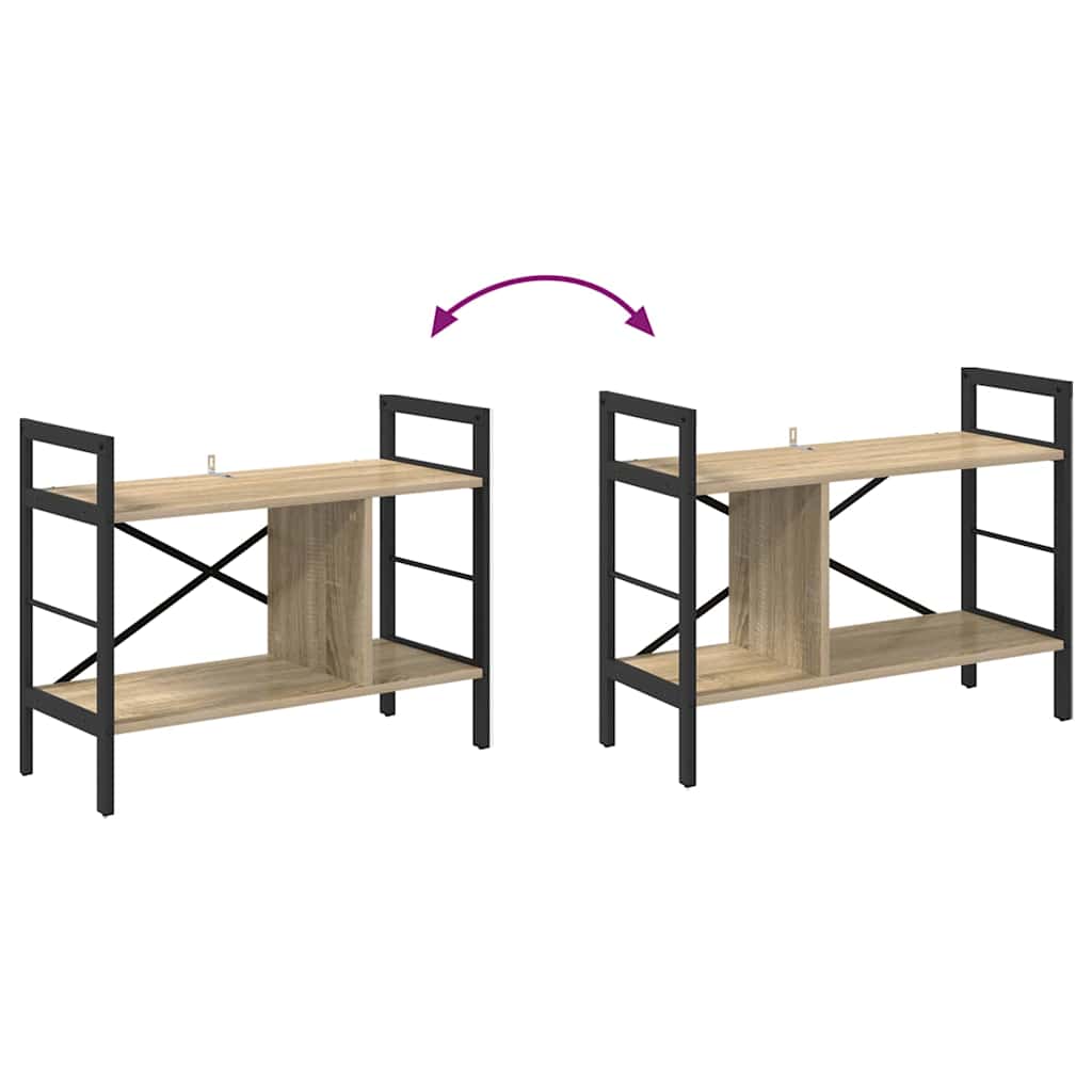 vidaXL Ράφι Βιβλίων Δρύς Sonoma 75 x 30 x 58,5 εκ. Επεξεργασμένο ξύλο