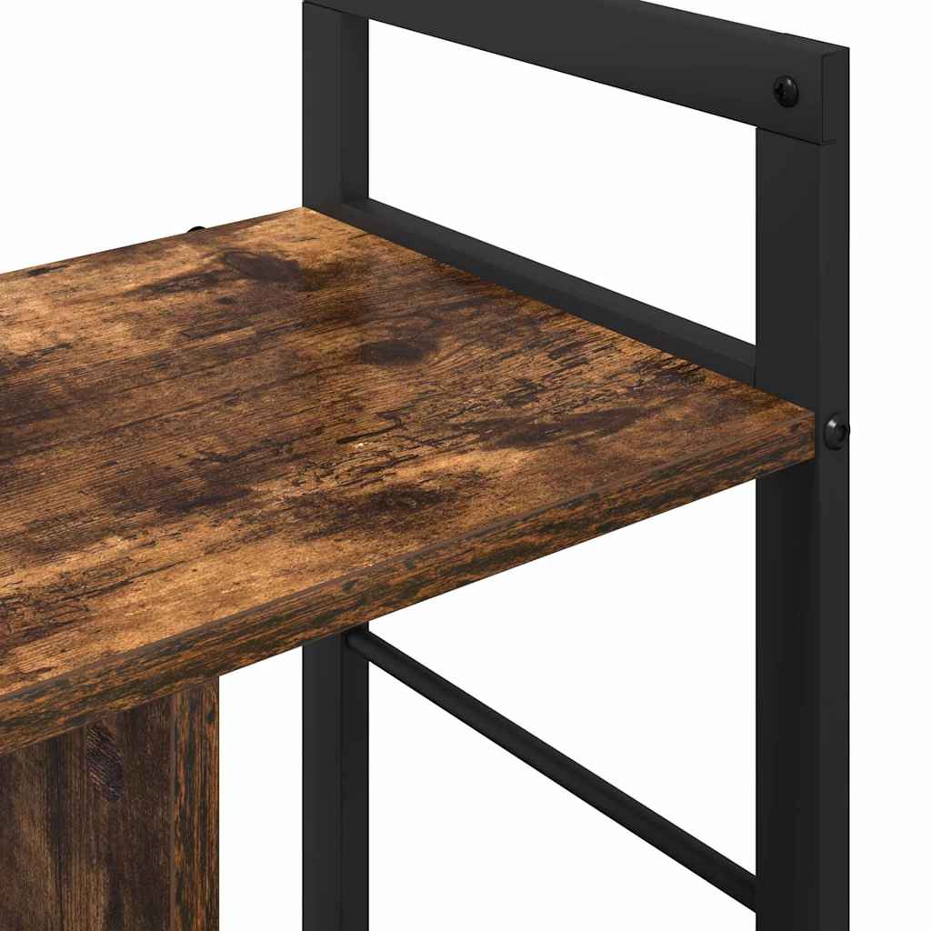 vidaXL Ράφι Βιβλίων Καπνιστό Δρύς 75 x 30 x 58,5 εκ.