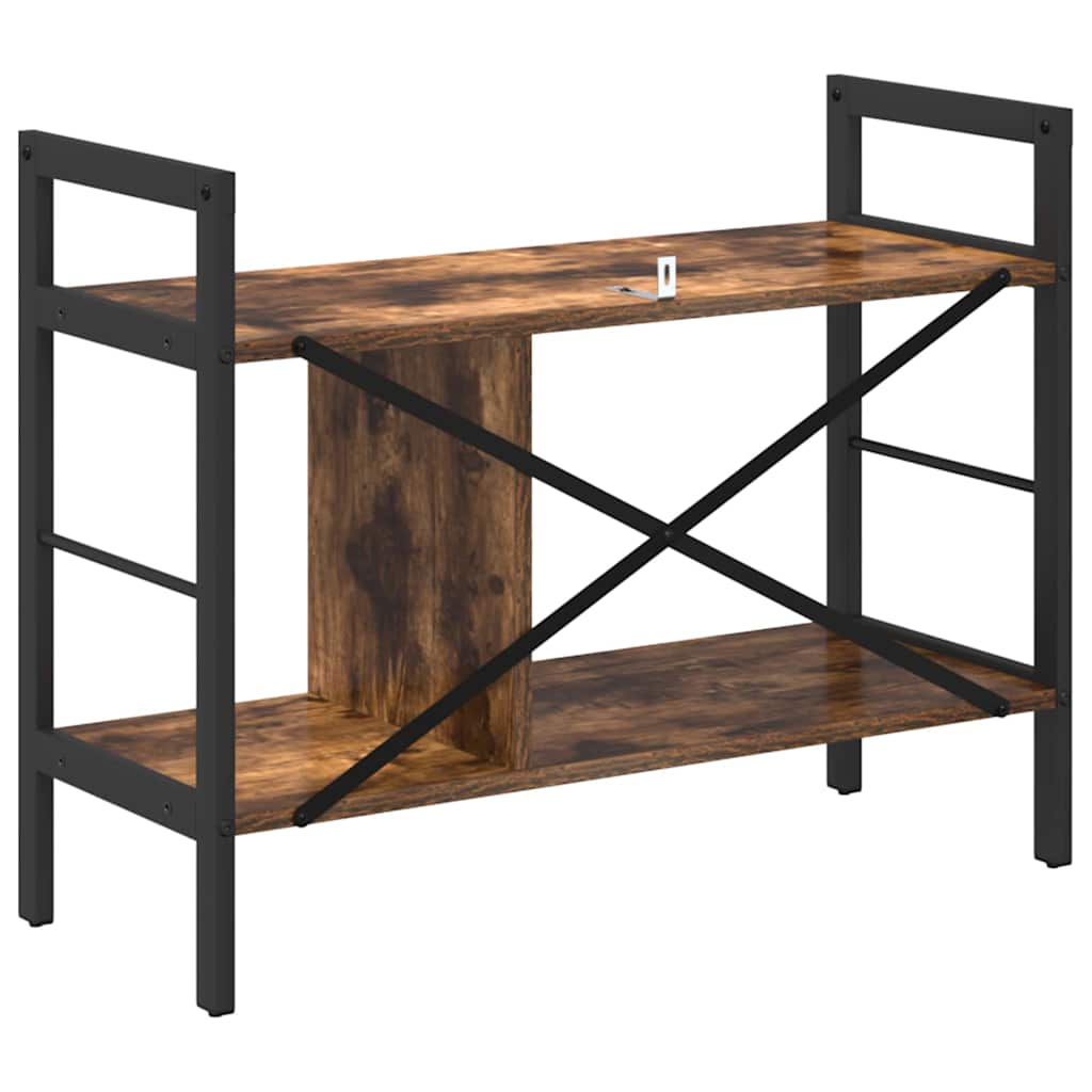 vidaXL Ράφι Βιβλίων Καπνιστό Δρύς 75 x 30 x 58,5 εκ.