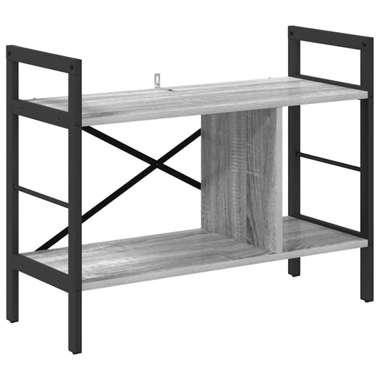 vidaXL Ράφι Βιβλίων Γκρίζο Σονομα 75 x 30 x 58,5 εκ.