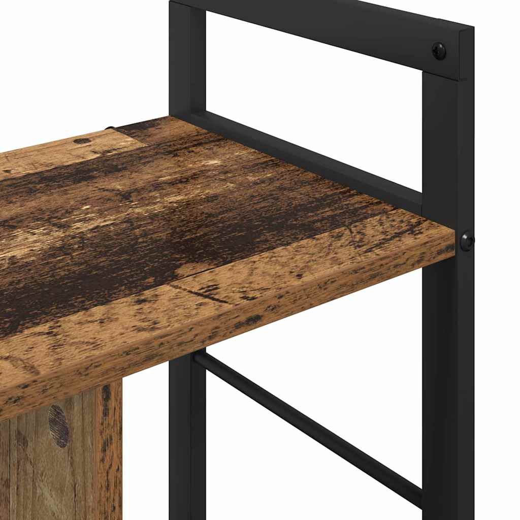 vidaXL Ράφι Βιβλίων Παλιό Ξύλο 75 x 30 x 58,5 εκ. Επεξεργασμένο ξύλο