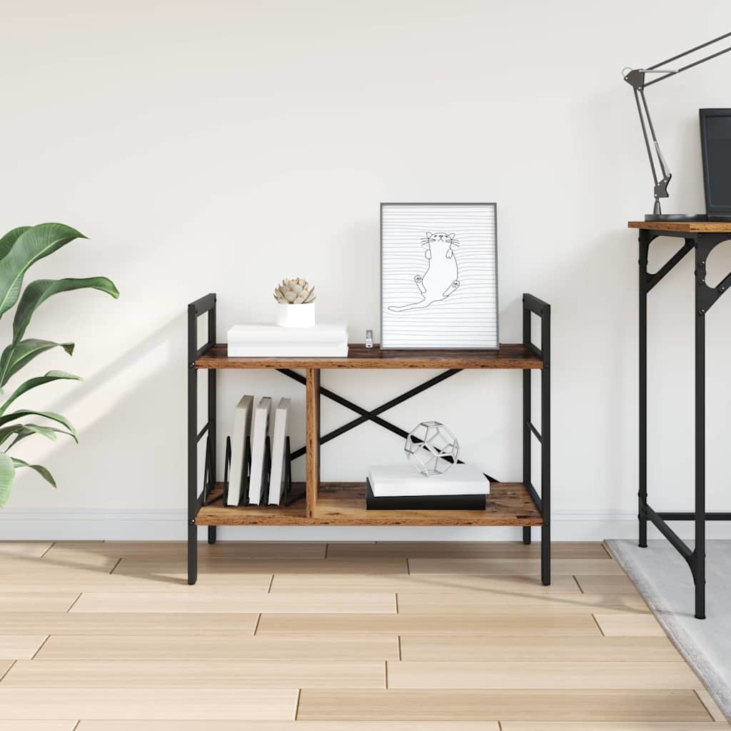 vidaXL Ράφι Βιβλίων Παλιό Ξύλο 75 x 30 x 58,5 εκ. Επεξεργασμένο ξύλο