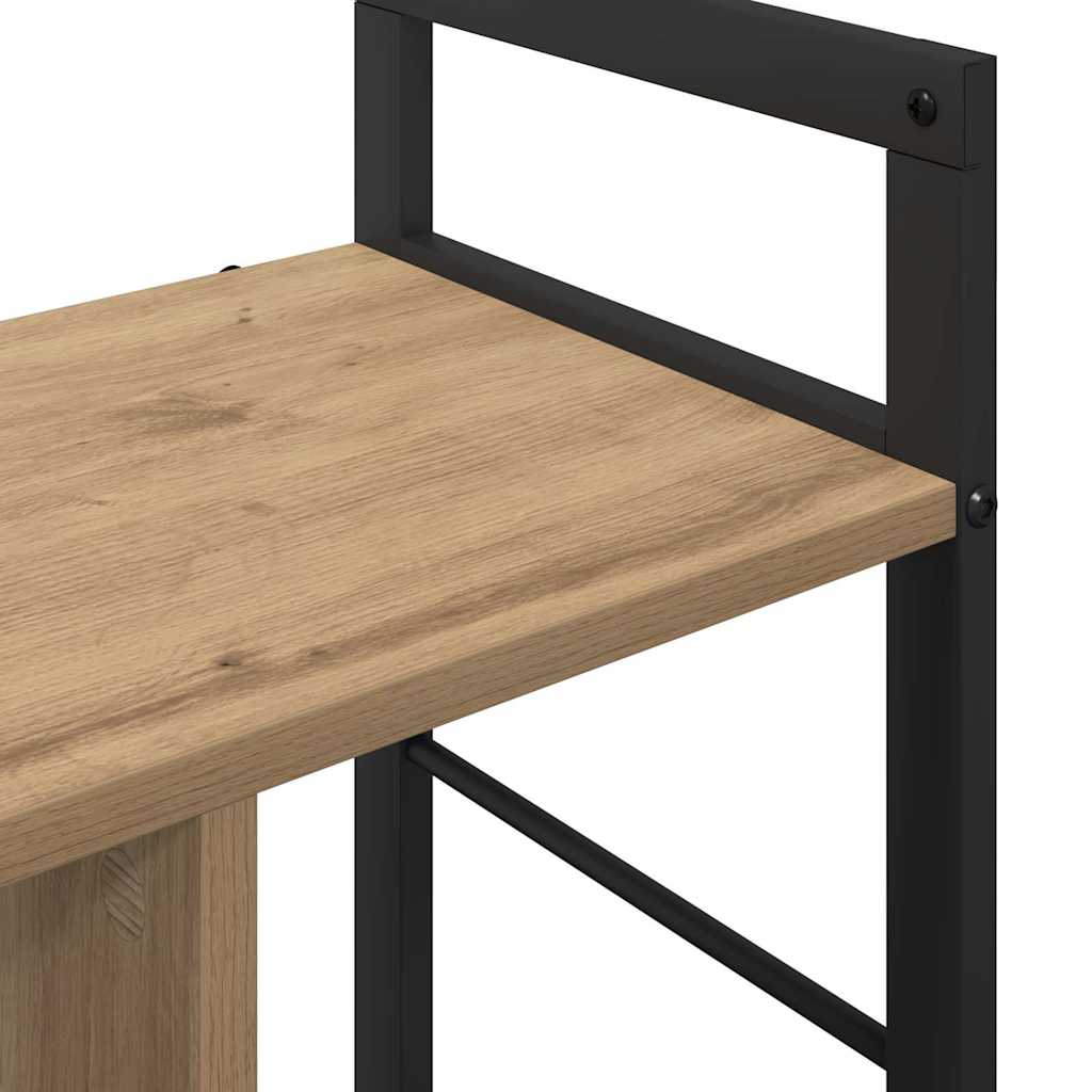 vidaXL Ράφι Βιβλίων Artisan Oak 75 x 30 x 58,5 εκ. Επεξεργασμένο ξύλο
