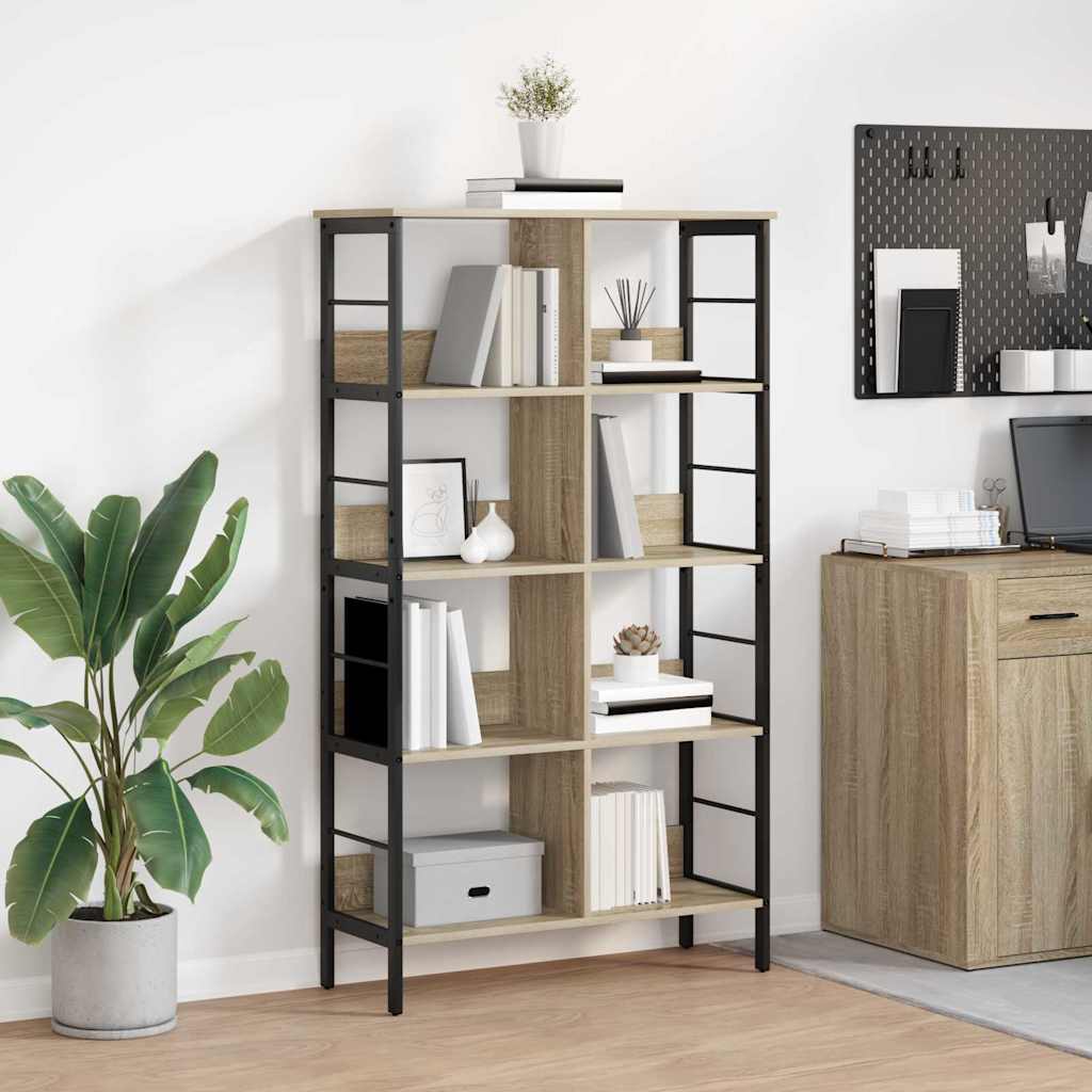 vidaXL Ράφι Βιβλίων Δρύς Sonoma 82 x 32 x 144,5 εκ. Επεξεργασμένο ξύλο