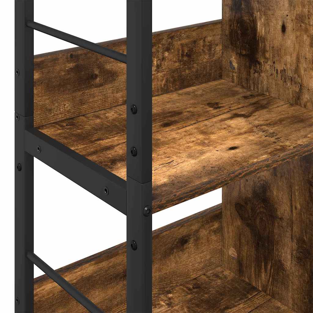 vidaXL Ράφι Βιβλίων Καπνιστό Δρύς 82 x 32 x 144,5 εκ.