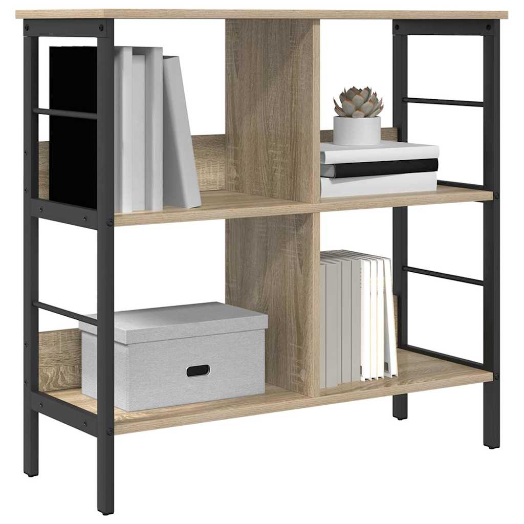vidaXL Ράφι Βιβλίων Δρύς Sonoma 82 x 32 x 79 εκ. Επεξεργασμένο ξύλο