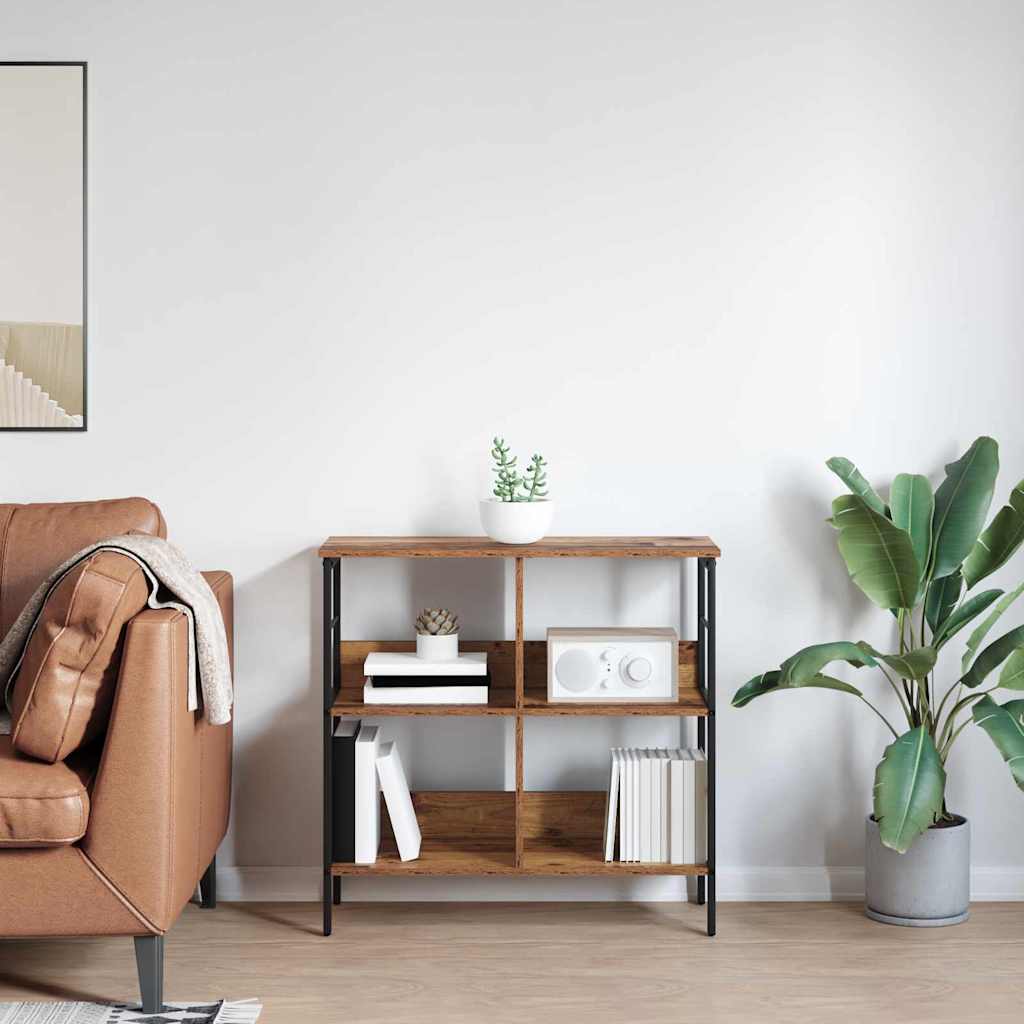 vidaXL Ράφι Βιβλίων Παλιό Ξύλο 82 x 32 x 79 εκ. Επεξεργασμένο ξύλο