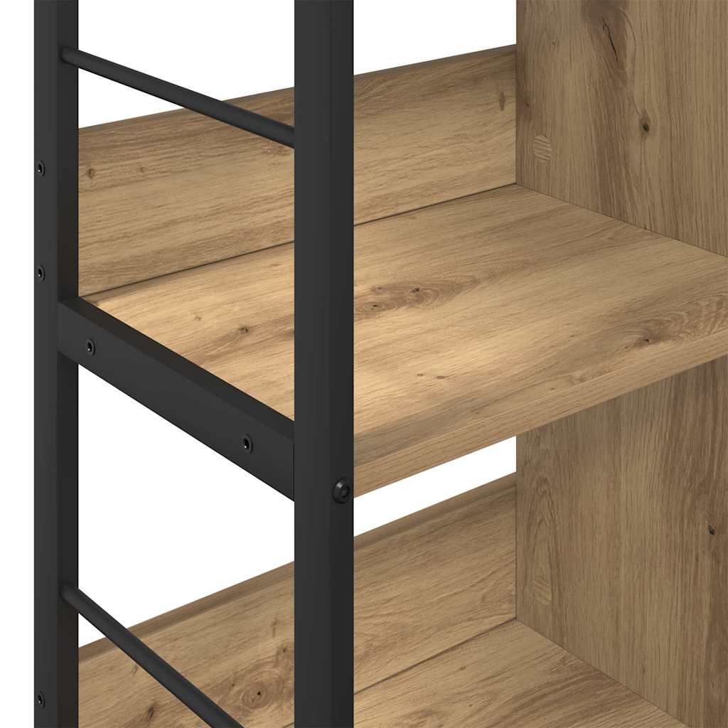 vidaXL Ράφι Βιβλίων Artisan Oak 82 x 32 x 79 εκ. Επεξεργασμένο ξύλο