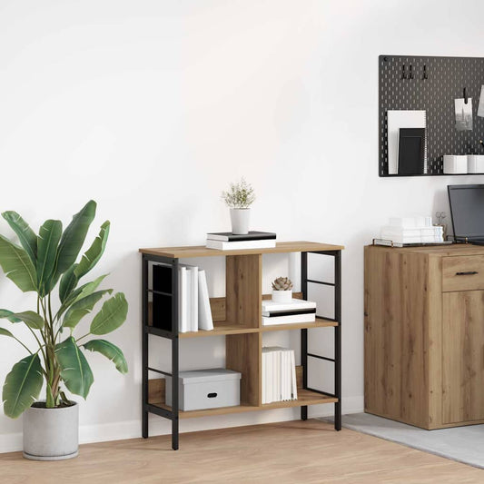 vidaXL Ράφι Βιβλίων Artisan Oak 82 x 32 x 79 εκ. Επεξεργασμένο ξύλο