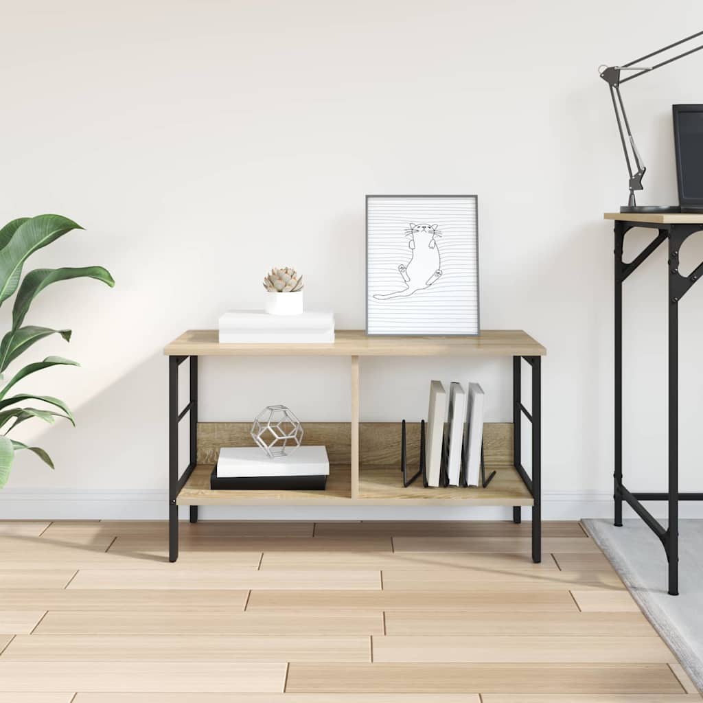 vidaXL Ράφι Βιβλίων Δρύς Sonoma 82 x 32 x 47 εκ. Επεξεργασμένο ξύλο