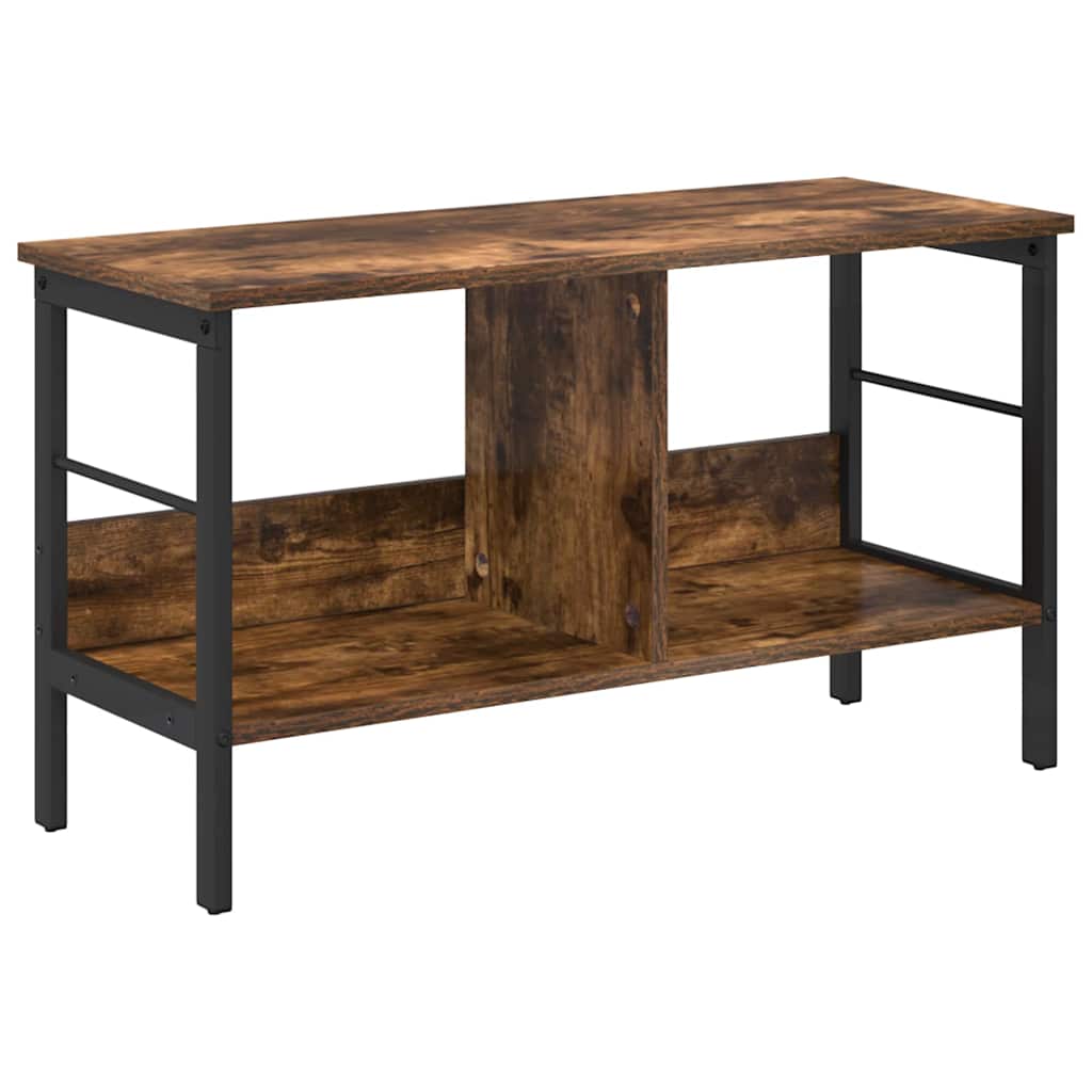 vidaXL Ράφι Βιβλίων Καπνιστό Δρύς 82 x 32 x 47 εκ. Επεξεργασμένο ξύλο