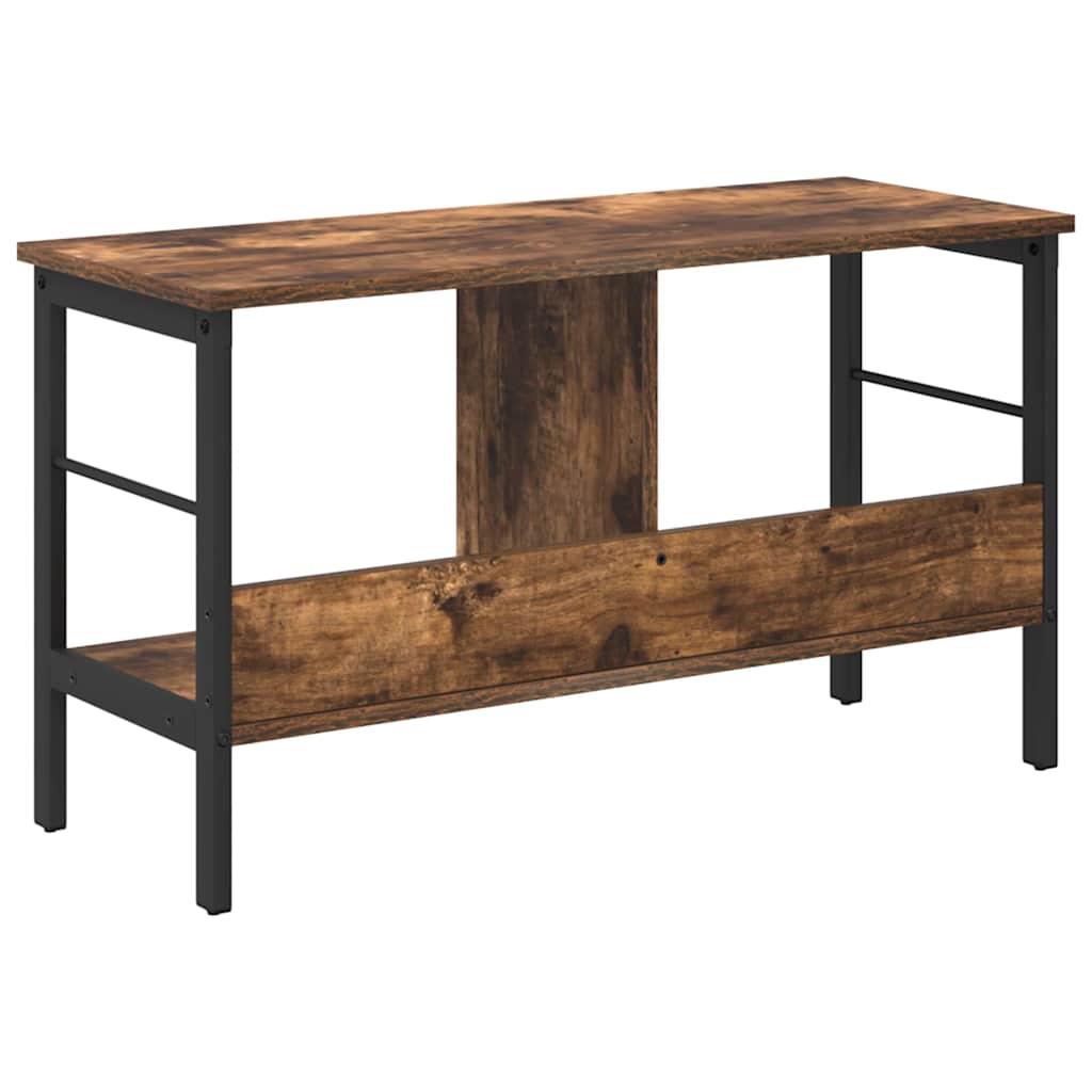 vidaXL Ράφι Βιβλίων Καπνιστό Δρύς 82 x 32 x 47 εκ. Επεξεργασμένο ξύλο