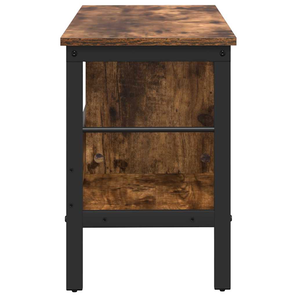 vidaXL Ράφι Βιβλίων Καπνιστό Δρύς 82 x 32 x 47 εκ. Επεξεργασμένο ξύλο