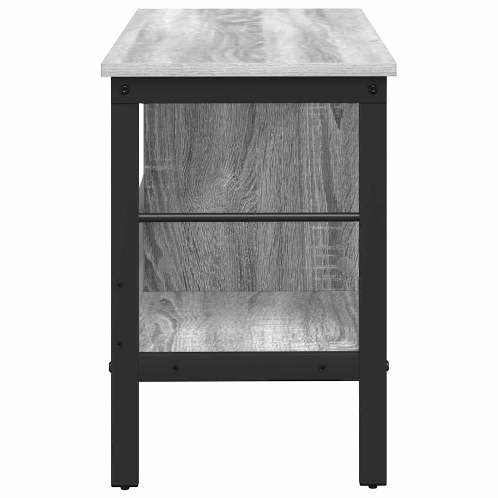 vidaXL Ράφι Βιβλίων Γκρίζο Σονομα 82 x 32 x 47 εκ. Επεξεργασμένο ξύλο