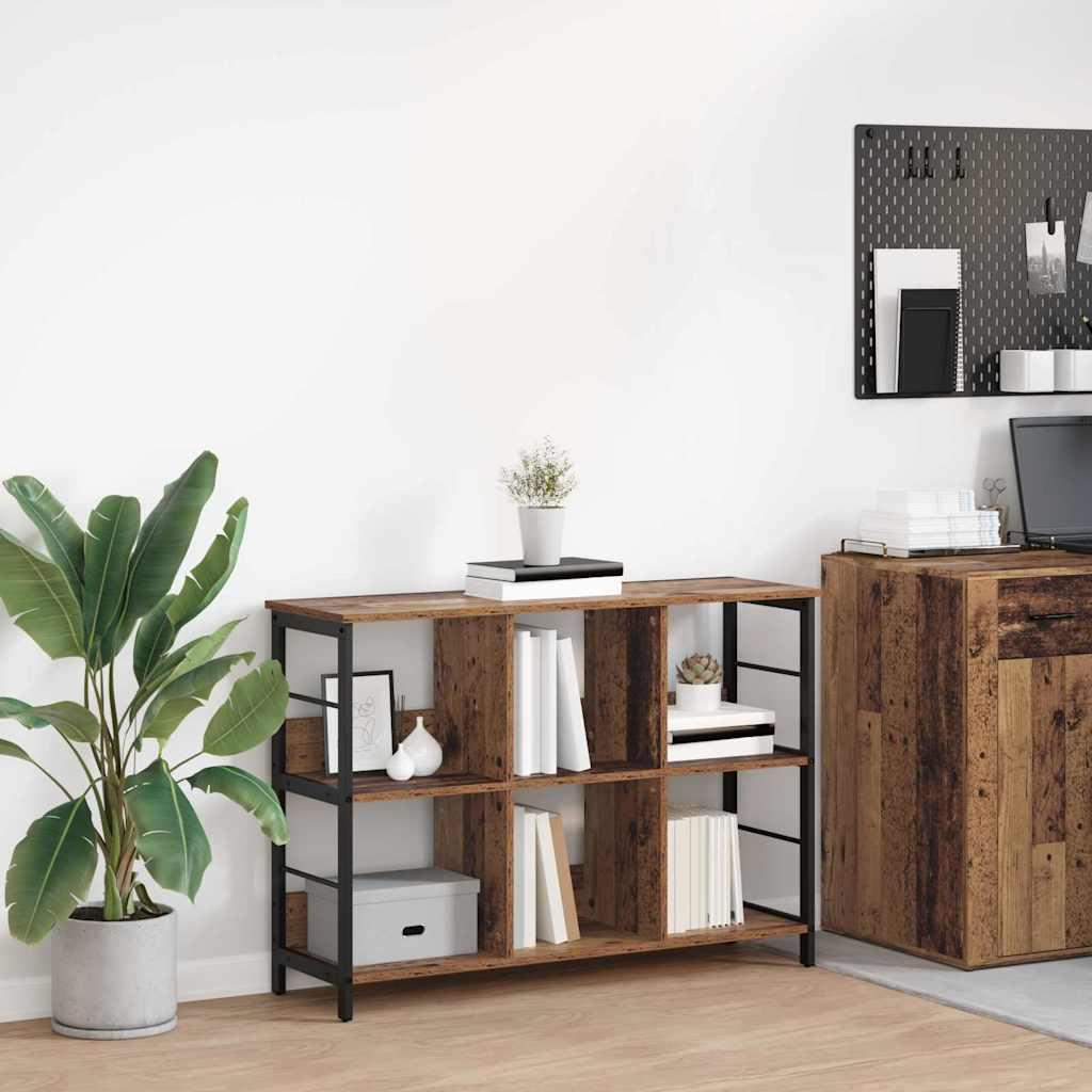 vidaXL Ράφι Βιβλίων Παλιό Ξύλο 102 x 32 x 72,5 εκ. Επεξεργασμένο ξύλο