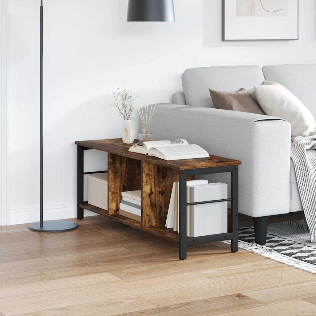 vidaXL Ράφι Βιβλίων Καπνιστό Δρύς 102 x 32 x 40,5 εκ.