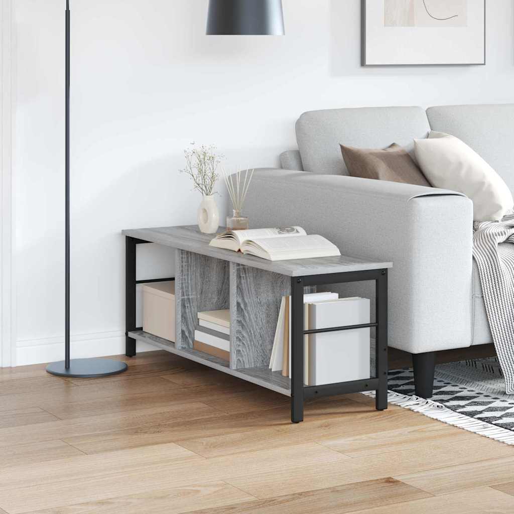 vidaXL Ράφι Βιβλίων Γκρίζο Σονομα 102 x 32 x 40,5 εκ.