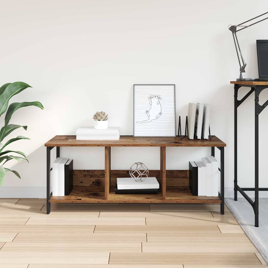 vidaXL Ράφι Βιβλίων Παλιό Ξύλο 102 x 32 x 40,5 εκ. Επεξεργασμένο ξύλο