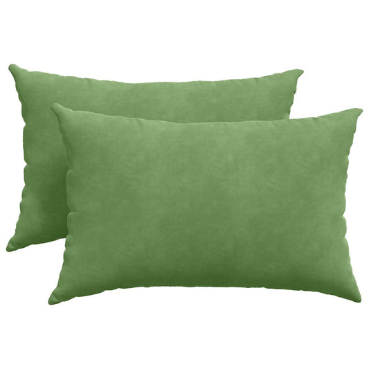 vidaXL Μαξιλάρι Καναπέ 2 pcs Ανοιχτό πράσινο 60 x 40 cm