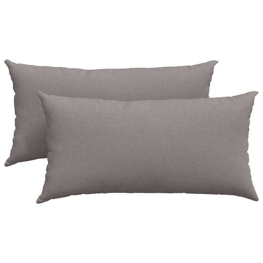 vidaXL Μαξιλάρι Καναπέ 2 pcs Taupe 80 x 40 cm ύφασμα