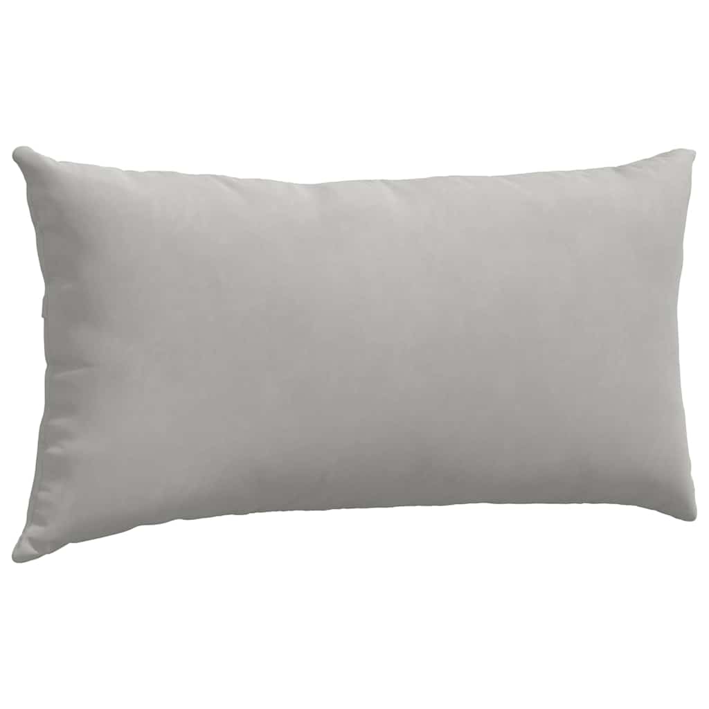 vidaXL Μαξιλάρι Καναπέ 2 pcs Ανοιχτό γκρι 80 x 40 cm ύφασμα