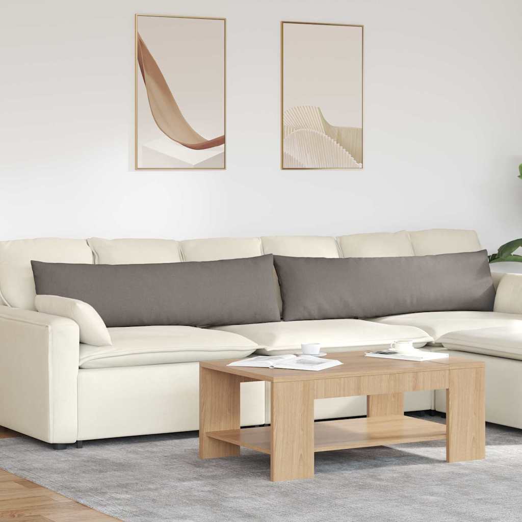 vidaXL Μαξιλάρι Καναπέ 2 pcs Taupe 145 x 40 εκ. ύφασμα