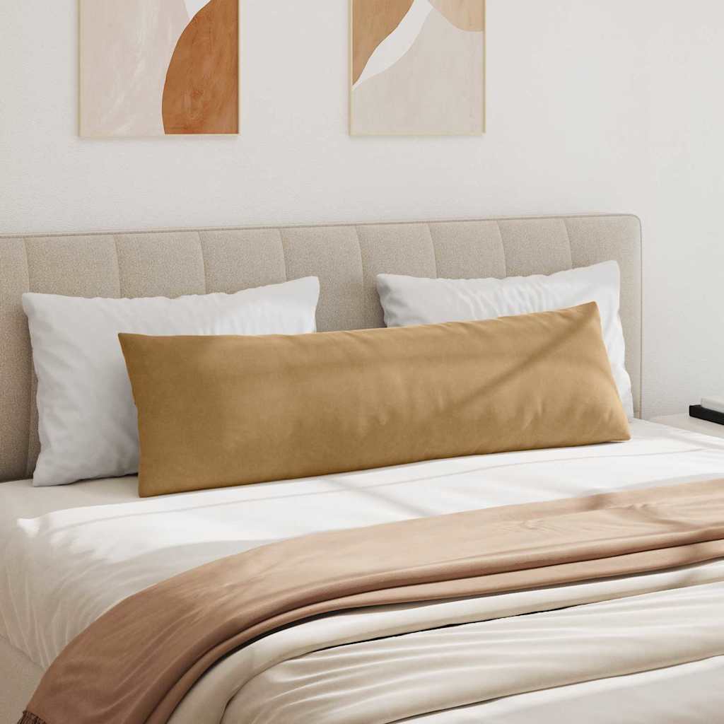 vidaXL Μαξιλάρι Καναπέ 2 pcs Καφέ 145 x 40 εκ. Υφασμάτινο Κορντουρά