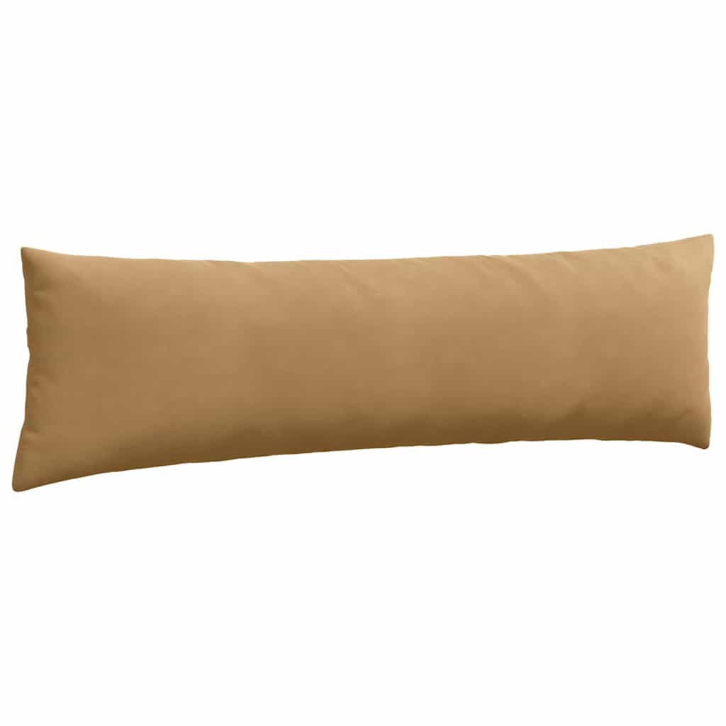 vidaXL Μαξιλάρι Καναπέ 2 pcs Καφέ 145 x 40 εκ. Υφασμάτινο Κορντουρά