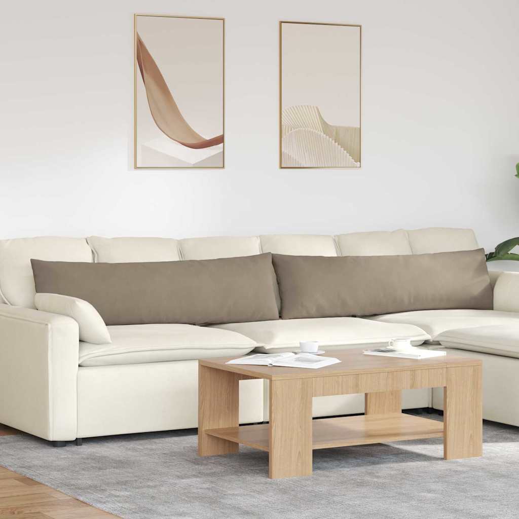 vidaXL Μαξιλάρι Καναπέ 2 pcs Taupe 145 x 40 εκ. ύφασμα