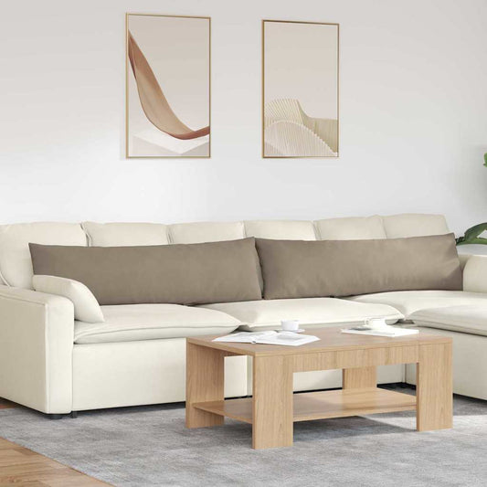 vidaXL Μαξιλάρι Καναπέ 2 pcs Taupe 145 x 40 εκ. ύφασμα