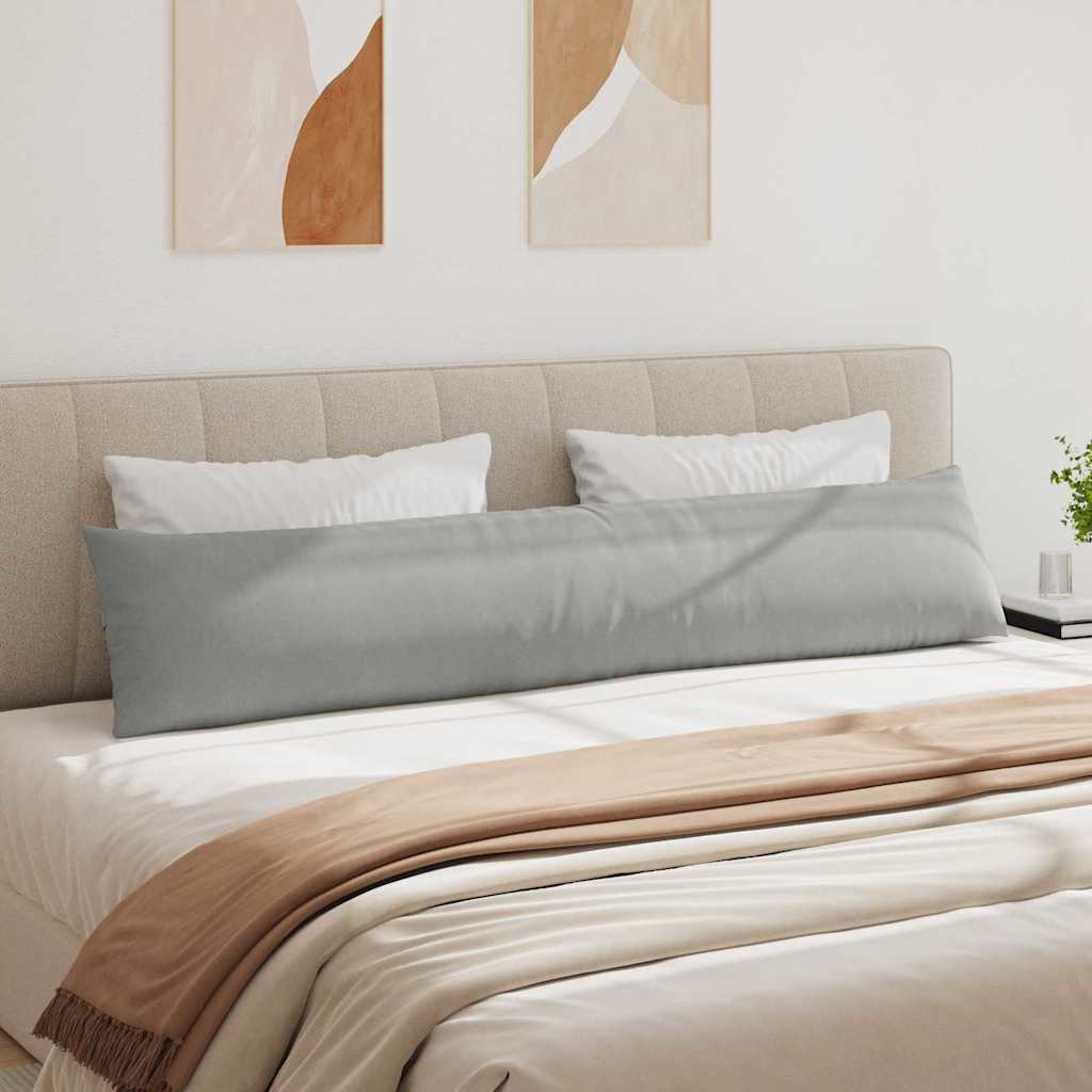 vidaXL Μαξιλάρι Καναπέ 2 pcs Ανοιχτό γκρι 200 x 40 εκ. ύφασμα