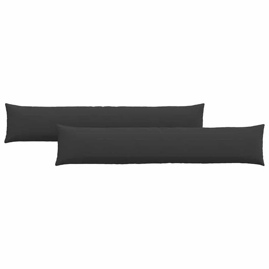 vidaXL Μαξιλάρι Καναπέ 2 pcs Μαύρο 200 x 40 εκ. ύφασμα