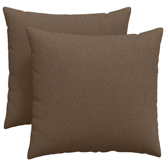 vidaXL Μαξιλάρι Καναπέ 2 pcs Καφέ 45 x 45 cm ύφασμα