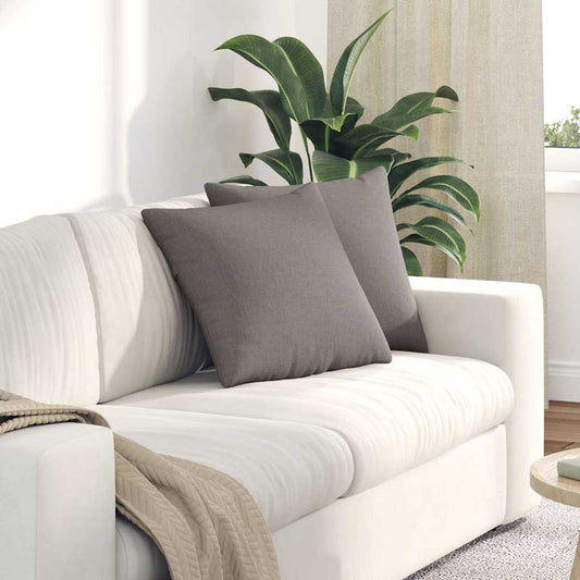 vidaXL Μαξιλάρι Καναπέ 2 pcs Taupe 45 x 45 cm ύφασμα