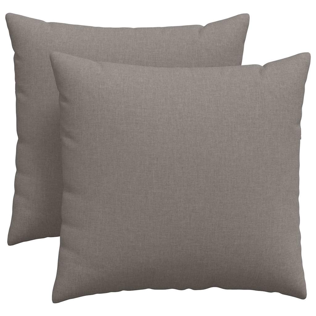vidaXL Μαξιλάρι Καναπέ 2 pcs Taupe 45 x 45 cm ύφασμα