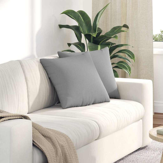 vidaXL Μαξιλάρι Καναπέ 2 pcs Γκρι 45 x 45 cm ύφασμα